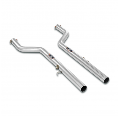 Kit tubos delanteros Derecho-Izquierdo (Reemplaza catalizador) Sistema 100% de acero inoxidable, sobredimensionado 2 x Ø70 mm ->