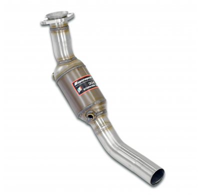 Downpipe derecho con catalizador metalico  Sistema 100% de acero inoxidable, tamaño extragrande 2 x Ø60 mm Vanden Plas "Super Ei