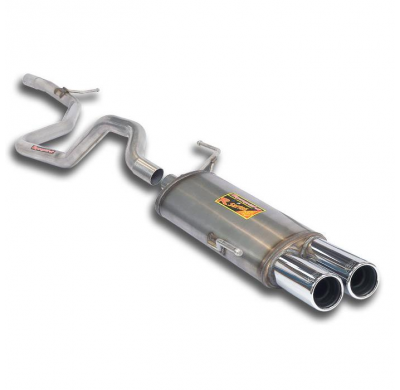 Silencioso trasero OO76 + Tubo de conexión Acero 409 ALTERNATIVA: Sistema para colectores y catalizadores OEM FIAT GRANDE PUNTO