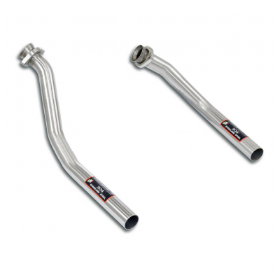 Downpipe right - left Sistema 100% de acero inoxidable 2 x Ø60 mm - Solo kit completo MERCEDES R107 350 SL V8 '71 -> '80 Downpip