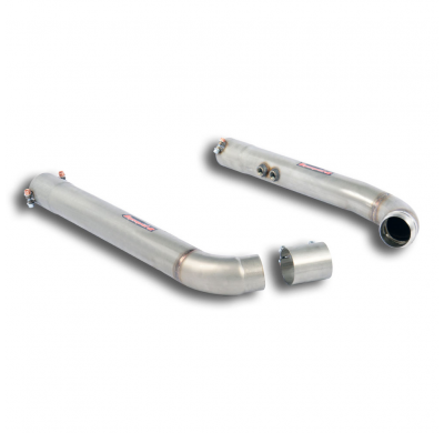 Tubos Delanteros Derecho-Izquierdo Para Catalizador Oem - Mercedes W204 C63 Amg V8 (Sedan + S.W. - M156 - 456 Cv) 2007 -> Supers