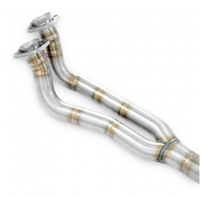 Front exhaust (for OEM manifold, Left Hand Drive Only) Sistema 100% de acero inoxidable MERCEDES 190E 2.3-16 (177 CV - 185 CV) '