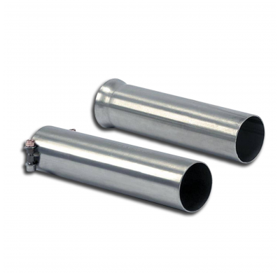 Kit tubos de conexión Derecho-Izquierdo para catalizador OEM (largo) Sistema "Cat.-back" 100% de acero inoxidable - Solo kit com