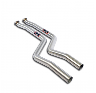 Kit tubos delanteros Sistema 100% Acero Inox tamaño grande 2x Ø54mm - 1 x Ø70mm BMW E93 LCI Cabrio 323i / 325i / 330i (Version