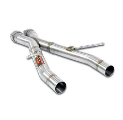 Kit tubos centrales Derecho-IZquierdo "X" Sistema de competición 100% acero inoxidable, 2 x Ø60 mm MERCEDES R171 SLK 350 V6 (M27