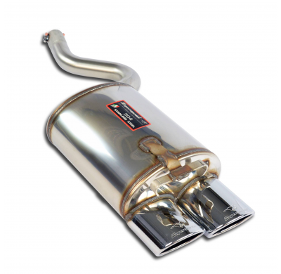 Silencioso trasero 120 x 80 Sistema 100% acero inoxidable Ø70 mm. Solo sistema completo. MERCEDES R170 SLK 32 AMG V6 Kompressor