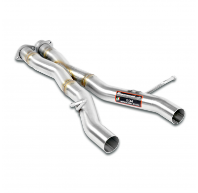 Tubo central "X-Pipe" Sistema "Cat.-back" 100% acero inoxidable MERCEDES R171 SLK 55 AMG V8 Black Series (M113 - 400 CV) 2006 ->