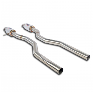 Silencioso central Derecho-Izquierdo ALTERNATIVA: - Sistema 100% de acero inoxidable, sobredimensionado 2 x Ø76 mm - Solo kit co