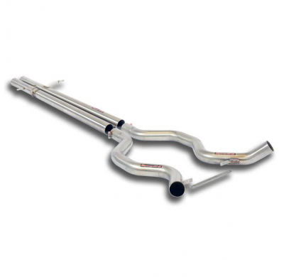 H-Pipe + tubos de conexión Derecho-Izquierdo Sistema 100% Acero Inox tamaño grande 2 x Ø65mm RANGE ROVER L405 5.0i V8 (375 CV) 2