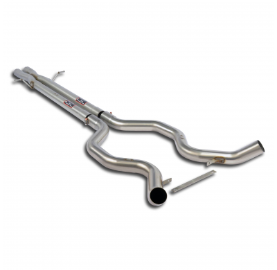Central "X-Pipe" + tubos de conexión Derecho-Izquierdo Sistema 100% de acero inoxidable para el silenciador trasero original - S