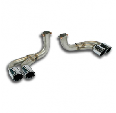 Colas de escape Derecha-Izquierda OO 76 Sistema 100% de acero inoxidable, 2 x Ø70 mm -> 2 x Ø60 mm FERRARI 360 Challenge Stradal