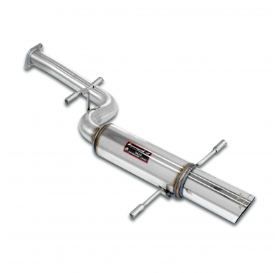 Silencioso trasero O 100 "Racing" Sistema 100% de acero inoxidable, sobredimensionado Ø63,5 mm - Solo kit completo SUBARU IMPREZ