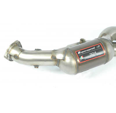 Front Pipe Right + Left With Metallic Catalytic Converter 100cpsiaccepts the Stock Rear Mufflers - Porsche 997 Carrera S 3.8i (3
