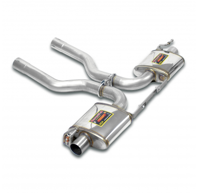 Rear exhaust Right OO100 - Left OO100 "Racing" Sistema 100% Acero Inox 2 x Ø70mm PORSCHE 958 CAYENNE Turbo S 4.8i V8 (550 CV) 20