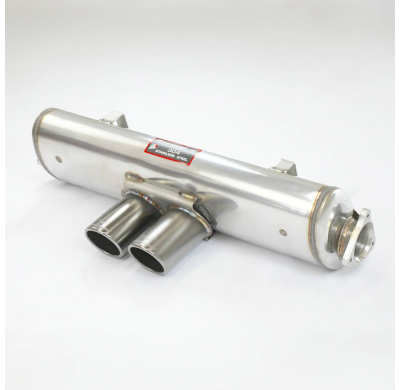 Silencioso trasero OO 90 "Gun Metal Grey" 100% acero inoxidable "Cabezal de copa + Sistema completo" PORSCHE 991 GT3 RS 4.0i (52