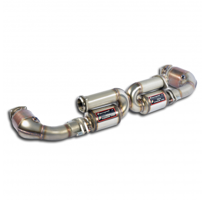 Escape Trasero Derecho "Racing" + Catalizador Metalico 100cpsi - Porsche 991 Turbo 3.8i (520 Hp) 2013 -> 2015 Supersprint