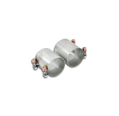 Kit tubos conexión adaptadores Sistema de escape "Cat.back" 100% de acero inoxidable con válvula de derivación (para difusor OEM