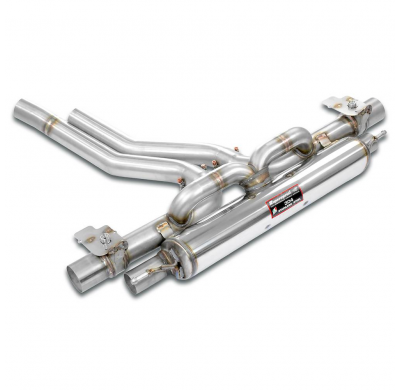 Silencioso trasero Derecho-Izquierdo con válvulas Sistema "Cat.-back" 100% de acero inoxidable PORSCHE 536 CAYENNE SUV Turbo 4.0