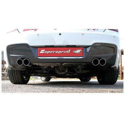 Tubo De Conexión + Tubo Trasero Derecho-Izquierdo (Anula Silencioso) - Bmw F22 Lci 218d (B47 Engine - 150 Hp) 2017 -> Supersprin