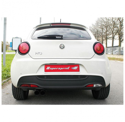Escape Trasero Oo80 Colas Negras - Alfa Romeo Mito 1.4 Turbo Gasolina (155 Cv) 2008 -> 2010 Supersprint