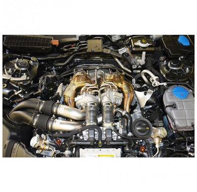 Downpipe Derecho + Catalizador Metalico - Audi A7 S7 Facelift Quattro 4.0t V8 (450 Cv) 2015 -> 2018 (With Valve) Supersprint