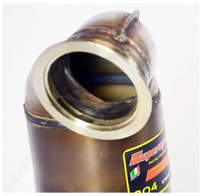 Kit de tubo de escape turbo + convertidor catalítico metálico WRC 100 CPSI (elimina el filtro de partículas de gasolina) ALTERNA