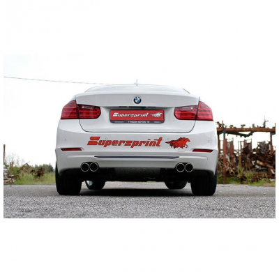 Tubo De Conexión + Escape Trasero Derecho-Izquierdo O80 - Bmw F36 Gran Coupè 420d (N47 - 184 Cv) 2014 -> 2015 Supersprint