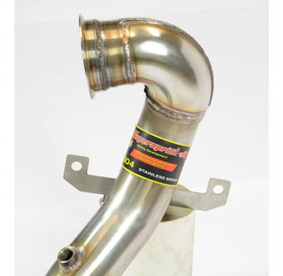 Downpipe (Reemplaza catalizador) Sistema de doble tubo 100% acero inoxidable, sobredimensionado: 1 x Ø76 mm - 2 x Ø60 mm - 1 x