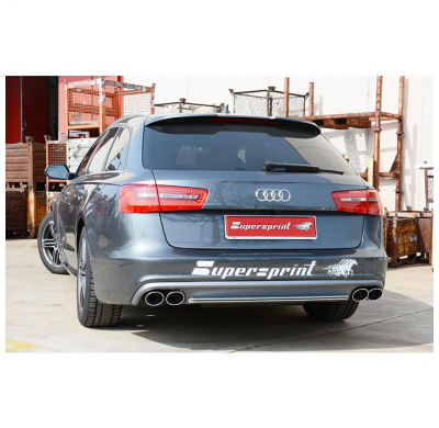 Escape Trasero Derecho 100x75 - Audi A6 C7 4g (Sedan + Avant) Quattro 3.0 Tfsi V6 (300 Cv) 2011 -> 2012 Supersprint