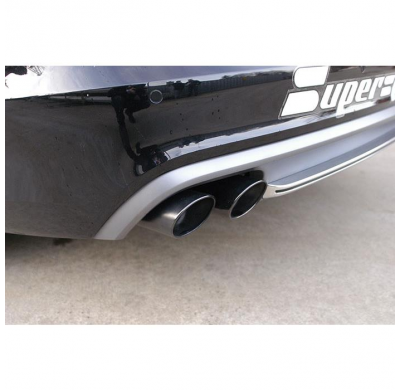 Tubo Trasero Izquierdo 100x75 Negro (Anula Silencioso) - Audi A6 C7 4g (Sedan + Avant) Quattro 3.0 Tdi V6 (204 - 245 Cv) 2011 ->