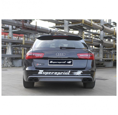 Tubo Trasero Izquierdo 100x75 Negro (Anula Silencioso) - Audi A6 C7 4g (Sedan + Avant) Quattro 3.0 Tdi V6 (204 - 245 Cv) 2011 ->