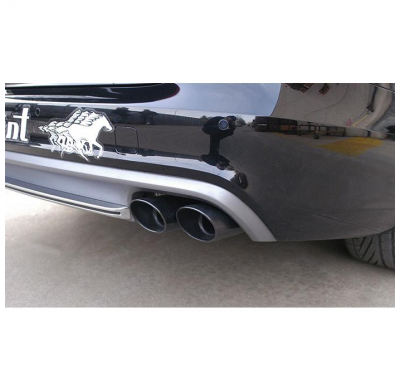 Tubo Trasero Derecho 100x75 Negro (Anula Silencioso) - Audi A6 C7 4g (Sedan + Avant) Quattro 3.0 Tdi V6 (204 - 245 Cv) 2011 -> 2