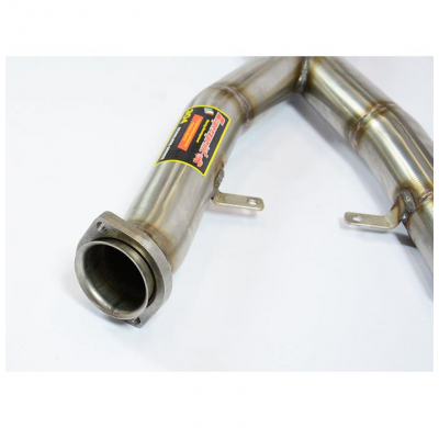 Tubo Central "X" (Reemplaza Escape Central Oem)  - Bmw E31 850 Csi V12 (S70) '92 -> '97 Supersprint