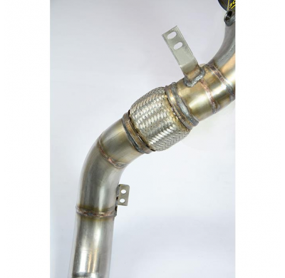 Turbo downpipe kit Derecho-Izquierdo (Reemplaza catalizador)Accepts the stock "Cat.-Back" system - BMW F01 / F02 / F03 750i (450