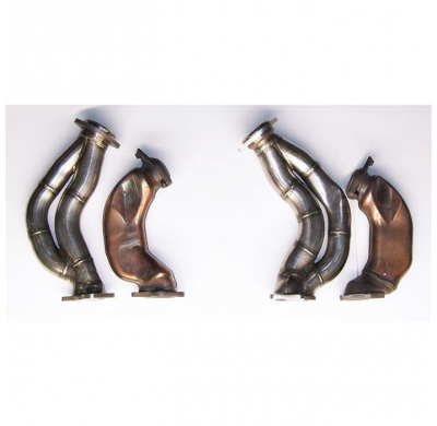 Turbo Downpipe Derecho-Izquierdo Aisi Acero 310s  - Mercedes W212 E 63 S Amg 4-Matic V8 (Sedan + Wagon) (M157 5.5i Bi-Turbo) (58
