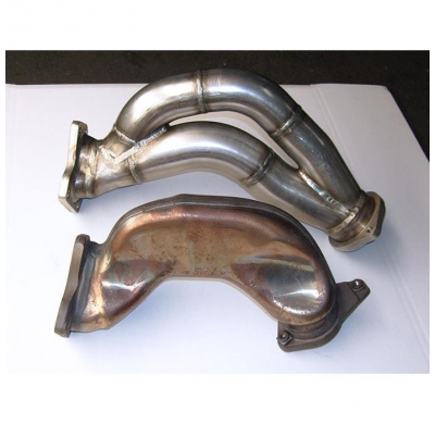 Turbo Downpipe Derecho-Izquierdo Aisi Acero 310s  - Mercedes W212 E 63 S Amg 4-Matic V8 (Sedan + Wagon) (M157 5.5i Bi-Turbo) (58