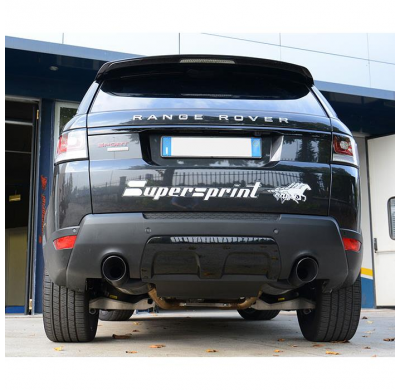 Escape Trasero Izquierdo O120 Negro  - Range Rover Sport 5.0i V8 Supercharged (510 Cv) 2014 -> Supersprint