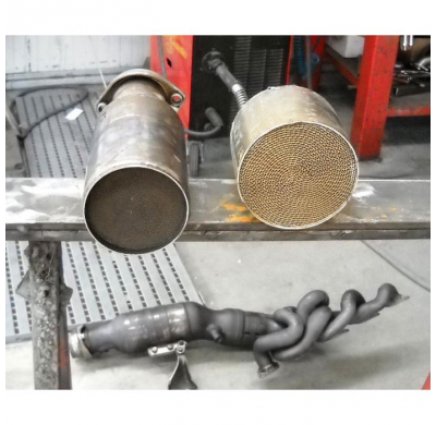 Downpipe + Catalizador Metalico Wrc (Soldar Al Colector Oem)  - Bmw E60 (Sedan) M5 5.0i V10 '05 -> Supersprint