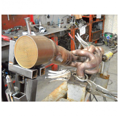 Downpipe + Catalizador Metalico Wrc (Soldar Al Colector Oem)  - Bmw E60 (Sedan) M5 5.0i V10 '05 -> Supersprint