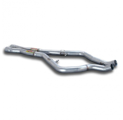 Kit Tubos Centrales Derecho - Izquierdo "X-Pipe" - Bmw E72 X6 Activehybrid (N63 Engine 485 Hp) 2009 -> 04/2011 Supersprint