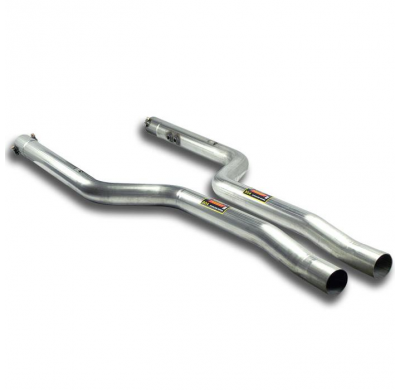 Front Pipes Kit (Right - Left) - Mercedes C204 C63 Amg Coupè V8  Serie Negra (517 Cv) 2011 -> Supersprint