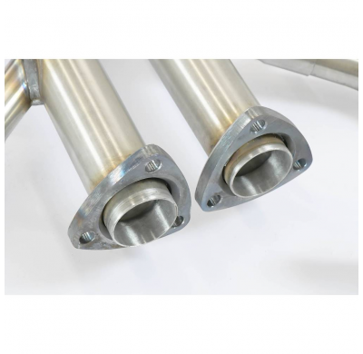 Left Central pipe kit Sistema 100% de acero inoxidable - Solo kit completo FERRARI 412 '85 -> '89 Left Central pipe kit SIN HOMO
