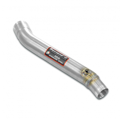 Tubo delantero izquierdo (Reemplaza catalizador) Sistema 100% Acero Inox 2 x Ø70 mm para silencioso trasero OEM Solo sistema com