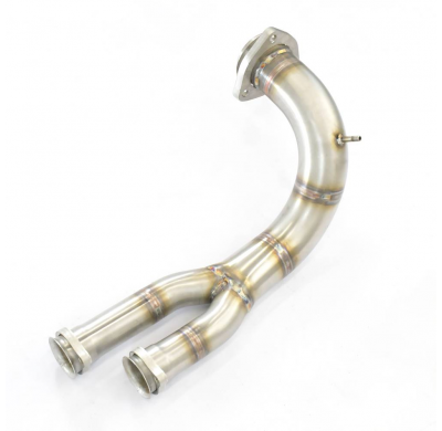 Kit de tubo en Y delantero derecho - izquierdo (reemplaza el catalizador principal) Sistema 100% de acero inoxidable - Sobredime
