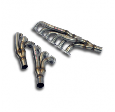 Colectores Derecho + Izquierdo (Volante a La Izquierda) Reemplaza Catalizador - Bmw E65 760i V12 '02 -> '04 Supersprint
