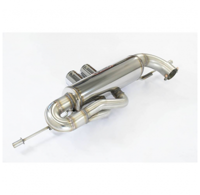 Silencioso trasero Racing OO90 Sistema 100% de acero inoxidable, sobredimensionado Ø76 mm - Solo kit completo LOTUS EVORA GT 430