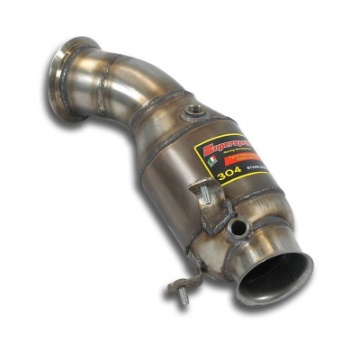 Downpipe Kit + Catalizador Metalico 100cpsi Wrc - Bmw F30 (Sedan) Active Hybrid 3 (340 Cv) 2012 -> 2015 (With Valve) Supersprint