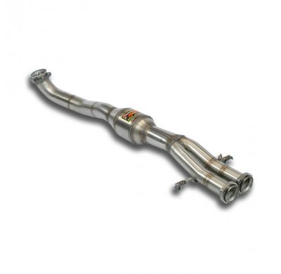 Front Pipe With Metallic Catalytic 100cpsi - Bentley Azure Convertible 6.75l V8 Turbo '95 -> '03 Supersprint