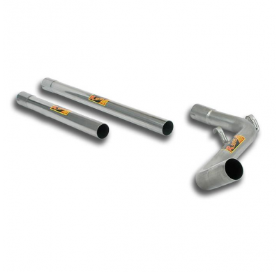 Tubo Anterior  ø 54 + Tubo Central  Inox  409 - Vw Golf Ii 1.8 G60 '89 -> '91 Supersprint