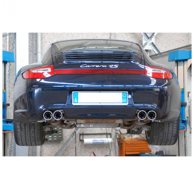 Kit Tubo Conexión Derecho + Colas De Escape Oo90 - Porsche 997 Targa 4 3.6i (365 Hp) '09 -> '12 Supersprint